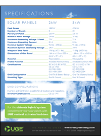 Residential Solar Specifications